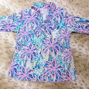Lulu-B Women's Floral Blouse - Pink and Blue